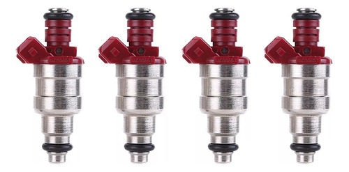 Inyector De Gasolina De 4 Piezas Para Derby Jetta 2.0l Rojo