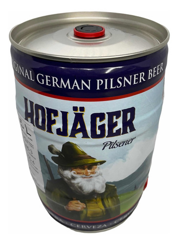 Barril Cerveja Alemã Hofjager Pilsener Beer 5 Litros