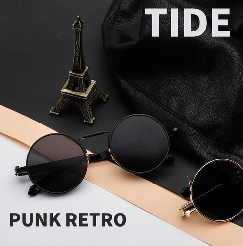 Imagen 4 de 6 de Gafas De Sol Steampunk De Metal Retro Gafas Punk Gafas De So