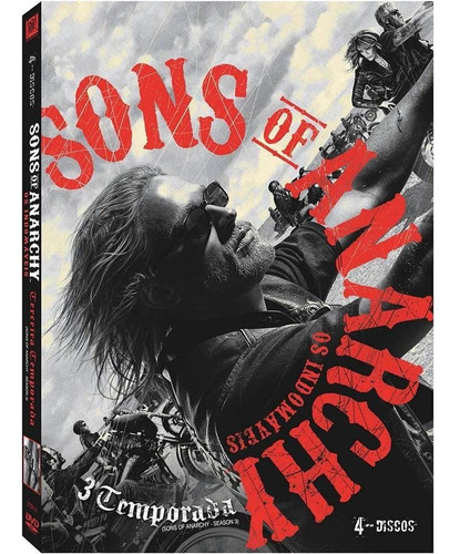Sons Of Anarchy 3ª Temporada - Box Com 4 Dvds