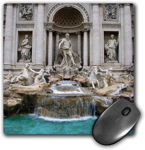 Mouse Pad Imagen Fontana Di Trevi Italia 8 X 8 Pulgadas