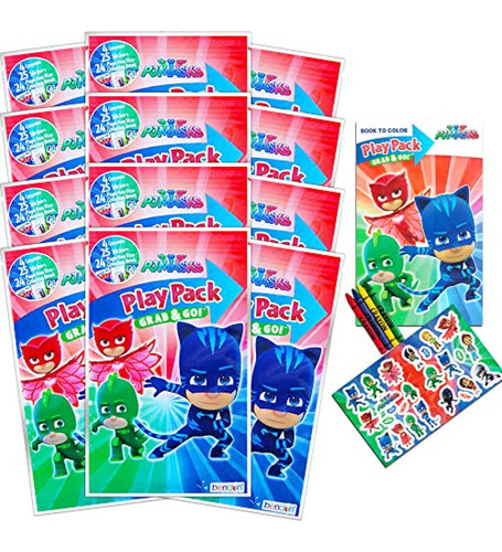 Kits De Cotillon Pj Masks Party Favors Pack ~ Paquete De 12 