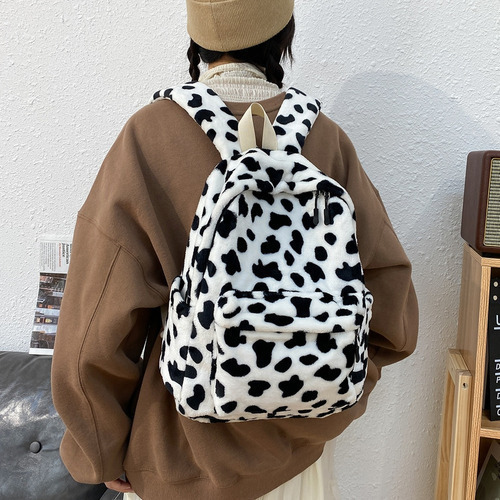 U Mochila Escolar Retro With Vaca Printado For Woman Y