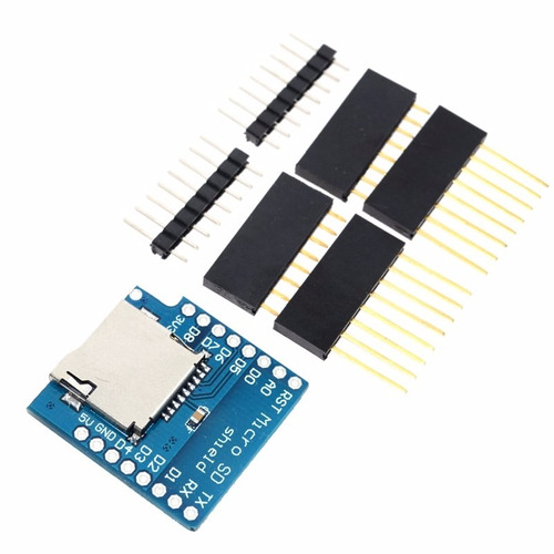 D1 Esp8266 Micro Sd Card Spi + Conectores Shield  Itytarg