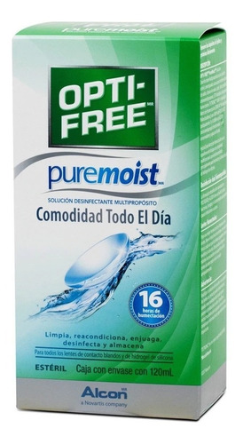 Solución Multipropósito Opti-free Puremoist 120ml