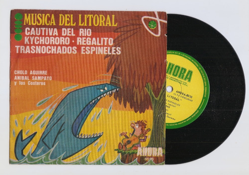 Música Del Litoral Cholo Aguirre Aníbal Sampayo Ep Vinilo