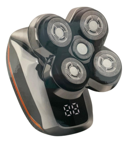 Barbeador 360° Elétrico 5 Laminas Barba Cabelo Recarregável