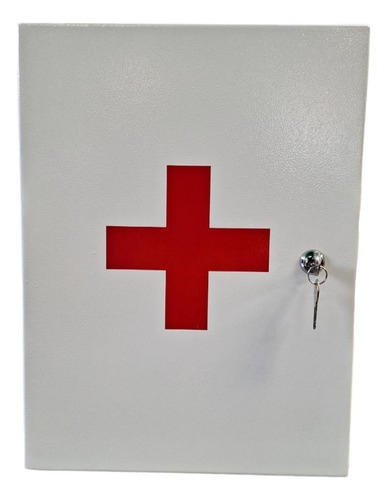 Caja Metalica Cruz Roja Para Primeros Auxilios 