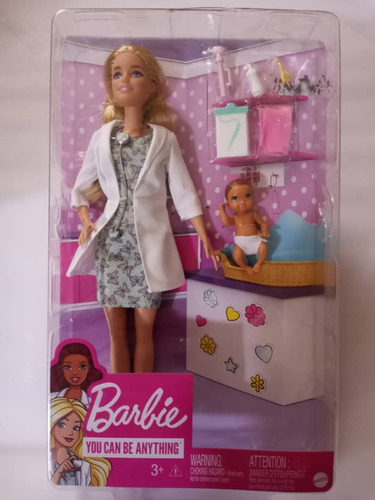 Barbie Doctora Con Accesorios Original Mattel/ Muñeca 