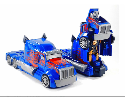 Transformers Auto Robot Camión Movimiento Luz Sonido A Pilas