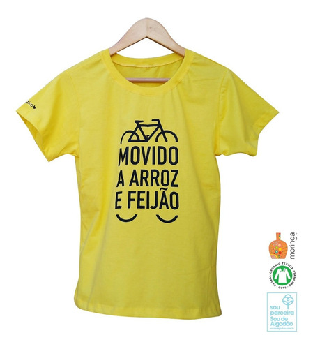 Imagem 3 de 3 de Camiseta Arroz Com Feijão, Ecológica - 100% Algodão Orgânico