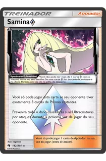 Samina Prisma Carta Pokémon Apoiador Prisma Original
