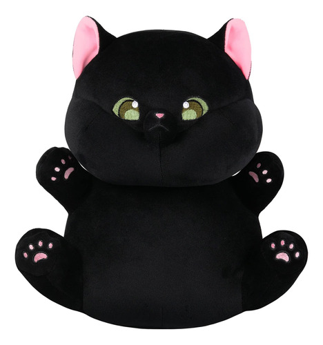 Gagaku Peluche De Gato Negro De Navidad, Almohada De Peluch