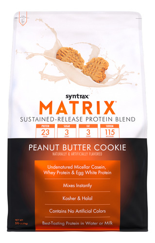 Matrix 5.0 Whey Protein (2,27kg) Peanut Butter Syntrax