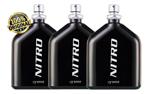Perfume Nitro X3 Unidades + Envio Gratis Cyzone