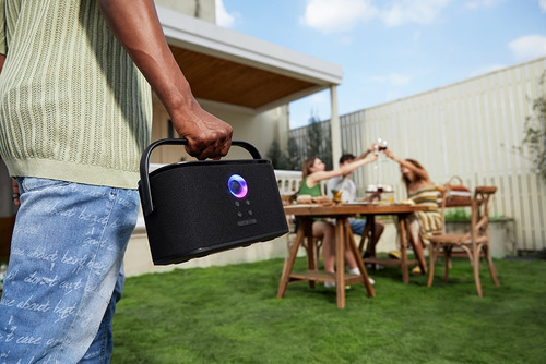 Speaker Bluetooth Joog Shell S1 180w Tela 8 Wi-fi Karaoke Preto