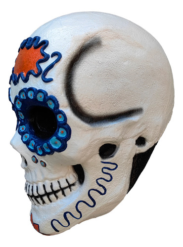 Calavera De Azúcar Echa De Látex Decorativo 10 Piezas