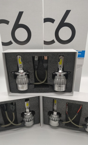 Imagen 3 de 4 de Bombillos Faros Luz Led C6, H1 H3 H4 H7 H11 9005 9006 9007