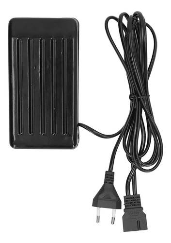 Pedal De Máquina De Coser Prevent Slip, 3 Puertos, Negro