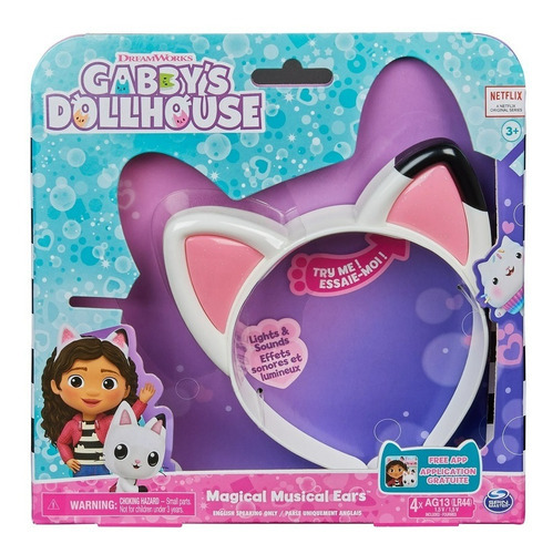 Gabby's Dollhouse Diadema Musical Con Luces Orejas Gato