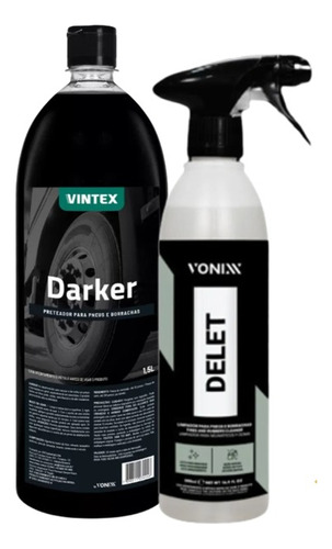 Delet + Darker Renovador E Abrilhantador De Pneus - Vintex