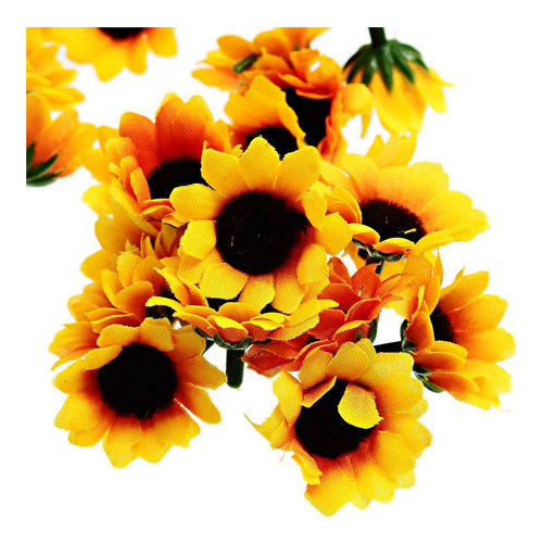 300 Cabezas Artificiales De Girasol, Margaritas Y Gerberas