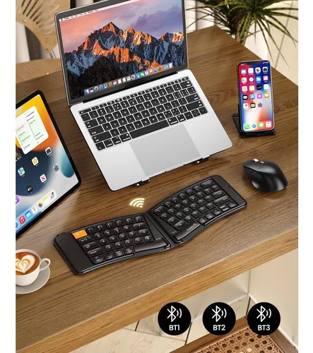 Combo Teclado Mouse Plegable Protoarc Xkm03 Ergonómico