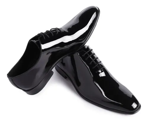 Zapato De Charol Piel Para Hombre Smoking Elegantes Marquez
