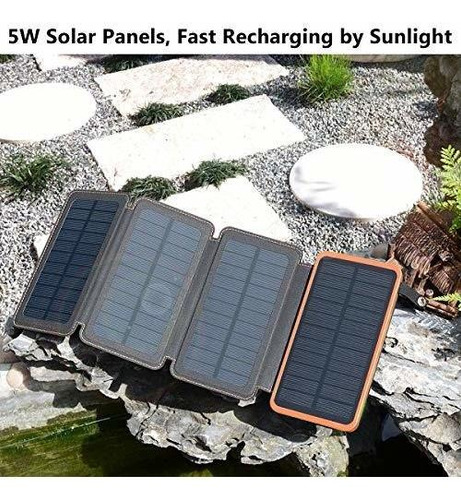 Solar 25000mah Hiluckey Energia Portatil Acampar 4 Panele