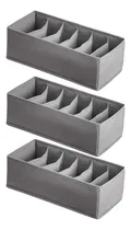 Comprar Kit 3 Cesto Organizadores Desmontável Guarda Roupa Gaveta