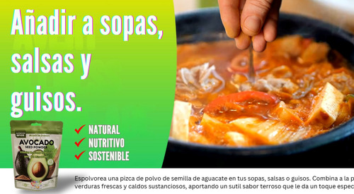 Polvo De Semilla De Aguacate Premium, Ceto Y Vegano
