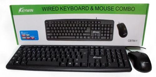 Combo De Teclado Con Cable Y Mouse Cbtm-1