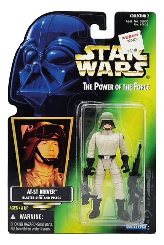 Kenner - Potf - Green Card - Star Wars - At-st Driver