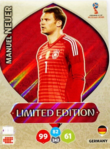 Carta Colección Fútbol Manuel Neuer 2018 Alemania Soccer Gol