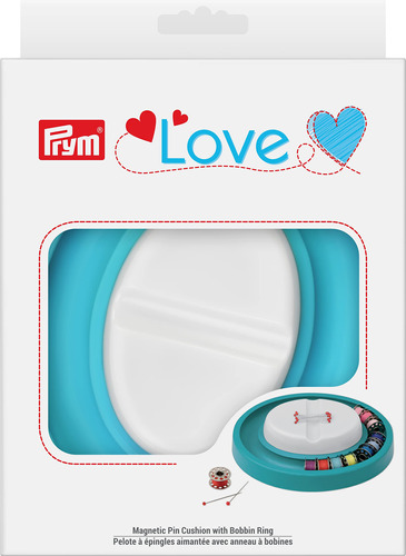 Prym Love Cojin Magnetico Alfiler Anillo Bobina Turquesa