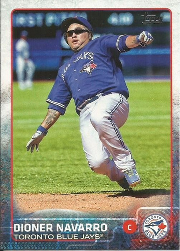 Barajita Dioner Navarro Topps 2015 #226 Azulejos Toronto