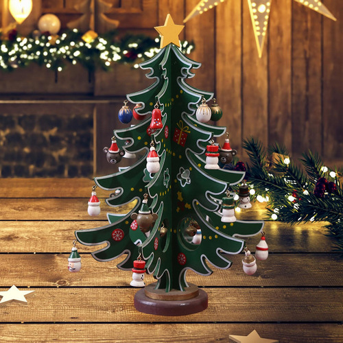 Adorno De De Navidad En Miniatura De Madera Para Hacer Tú