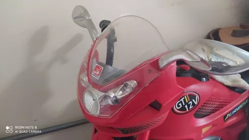 Moto Elétrica Infantil Super Moto GT2 Turbo Vermelha 12V - B