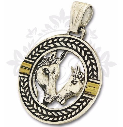 Dije Perro, Caballo De Plata 925 Y Oro Mujer, Regalo Mamá