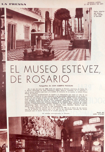 El Museo Estévez De Rosario Santa Fe En 1973 Fotos La Prensa