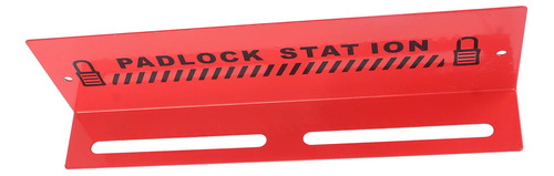Lockout Station Tagout Locks, Alarma De Pared De Acero Rojo