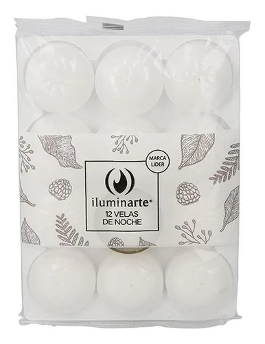 Velas De Noche Iluminarte X 12 Unidades + 1 Lata ** Lapstu