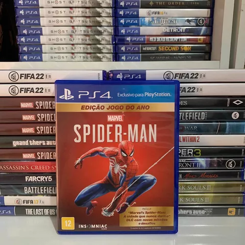 Jogo spider man playstation 4 midia fisica