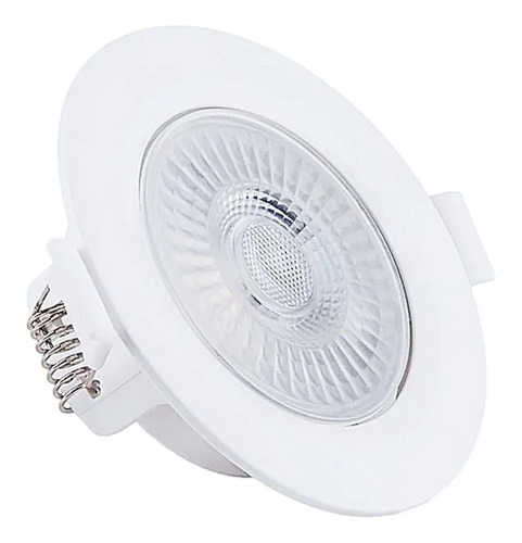 20 Spot Embutir Redondo Led 5w Branco Quente 3500k Sanca