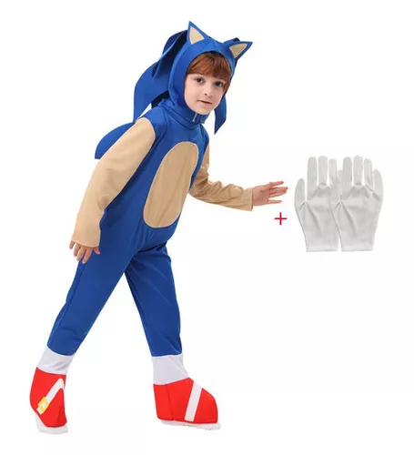 Fantasia Infantil De Halloween De Sonic Cosplay Hedgehog Tai