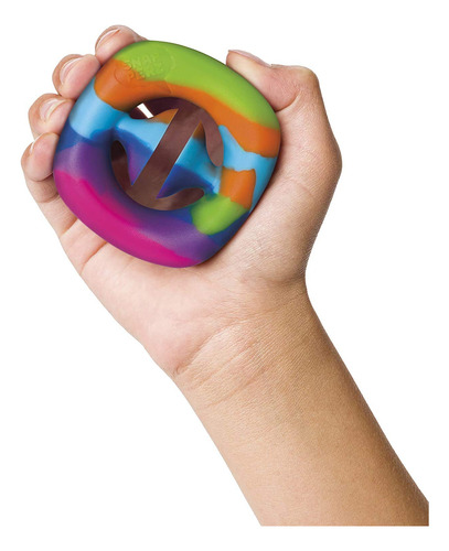 Fidget Toysmith Snapperz Rainbow Squeeze Grab Snap