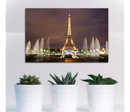 Vinilo Decorativo 20x30cm Paris Francia Torre Eiffel Fuent