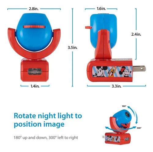 Proyector De Luz Nocturna Projectables Disney Mickey Minnie