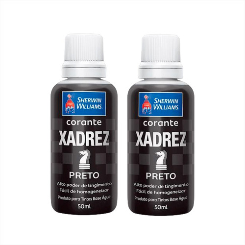 Xadrez Corante Liquido Alto Rendimento 50ml - Kit 2 Unidades