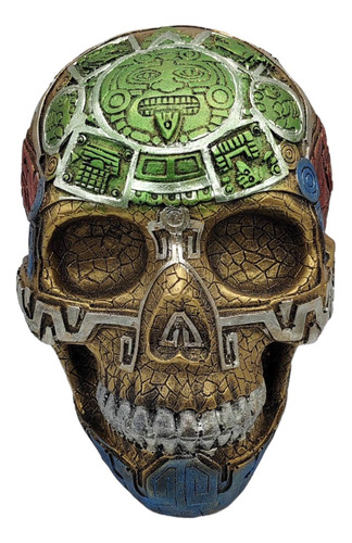 Cráneos Decorativos 17cm Cráneo Calendario Azteca